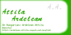 attila ardelean business card